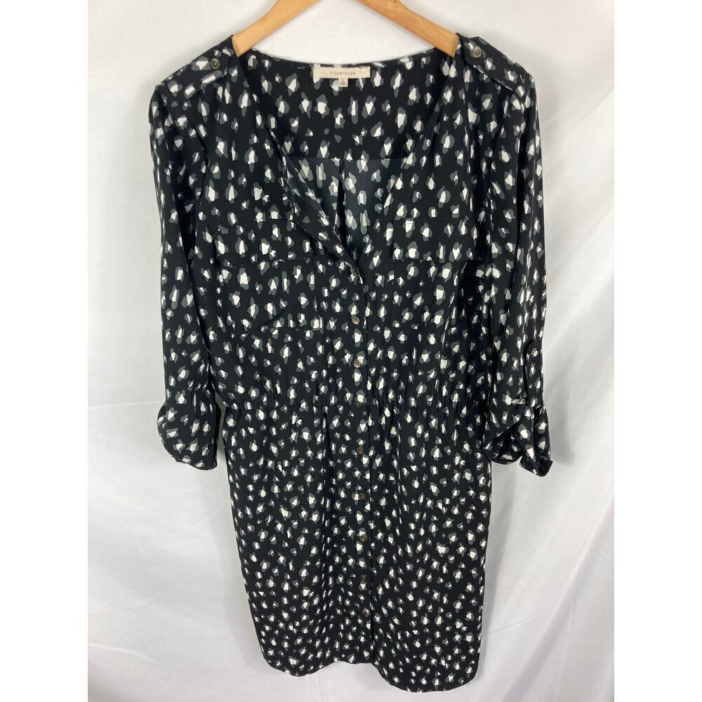 41 Hawthorn Patterned Long Sleeve Dress Size Large
